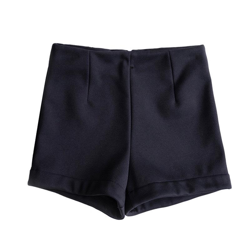 2024 New Style High-Waisted A-Line Black Shorts for Women - Slimming, Spicy American Summer Look