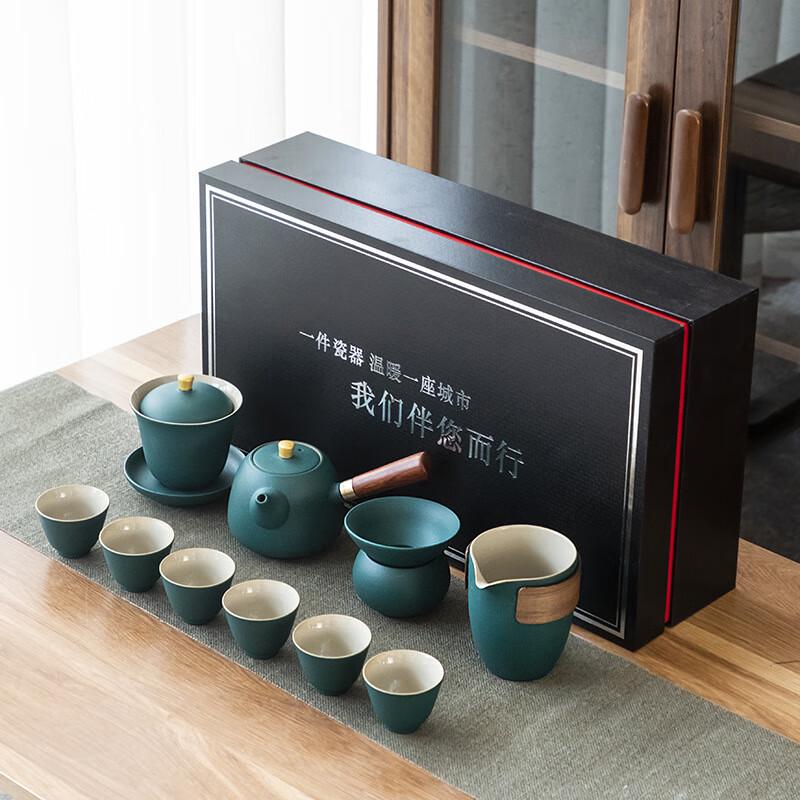 Kung Fu Gaiwan Tea Set with Side Handle Pot and Cups