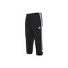 Essential 3-Stripes Knit Cuff 3/4 Sweatpants Men Bottoms Black GK8987