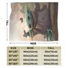 Cute Baby Yodas W-Warss Film Blankets Flannel S-Stars Soft Throw Blanket for Bedroom Sofa Bedspread
