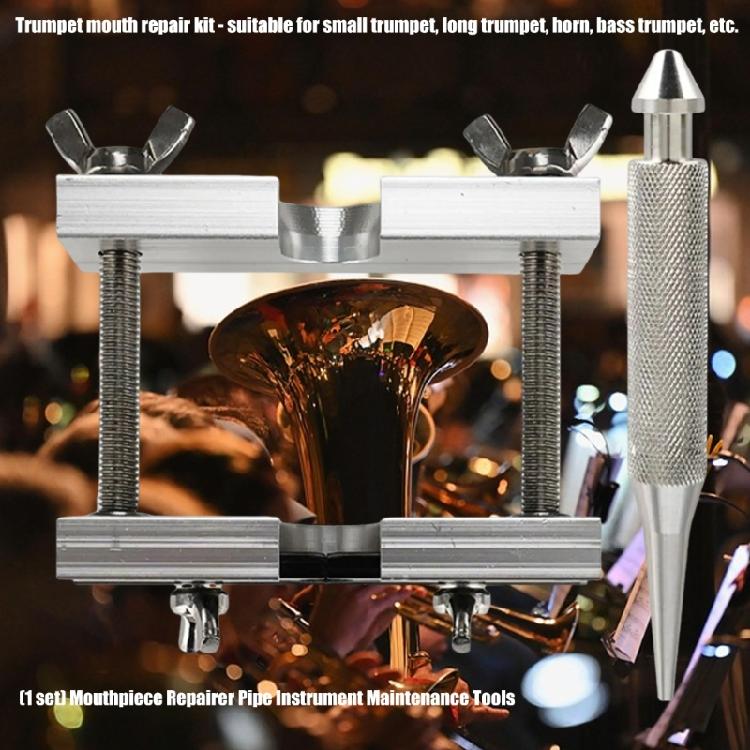 Portable Brass Instrument Repair Device For Dent Removal Alloy Musician Mouthpiece Reshaping Tool Practice Essential Accessory