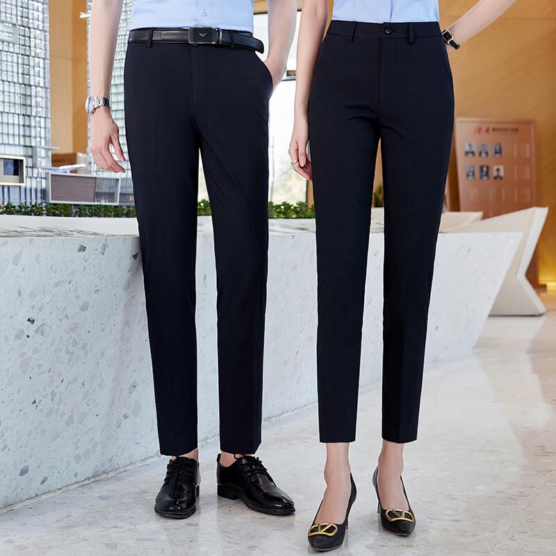 Trueman Unisex Navy Blue Formal Trousers 3XL