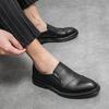 Men's Small Size Leather Shoes - British Casual, Formal, Versatile for Business, Wedding, and Groom.
