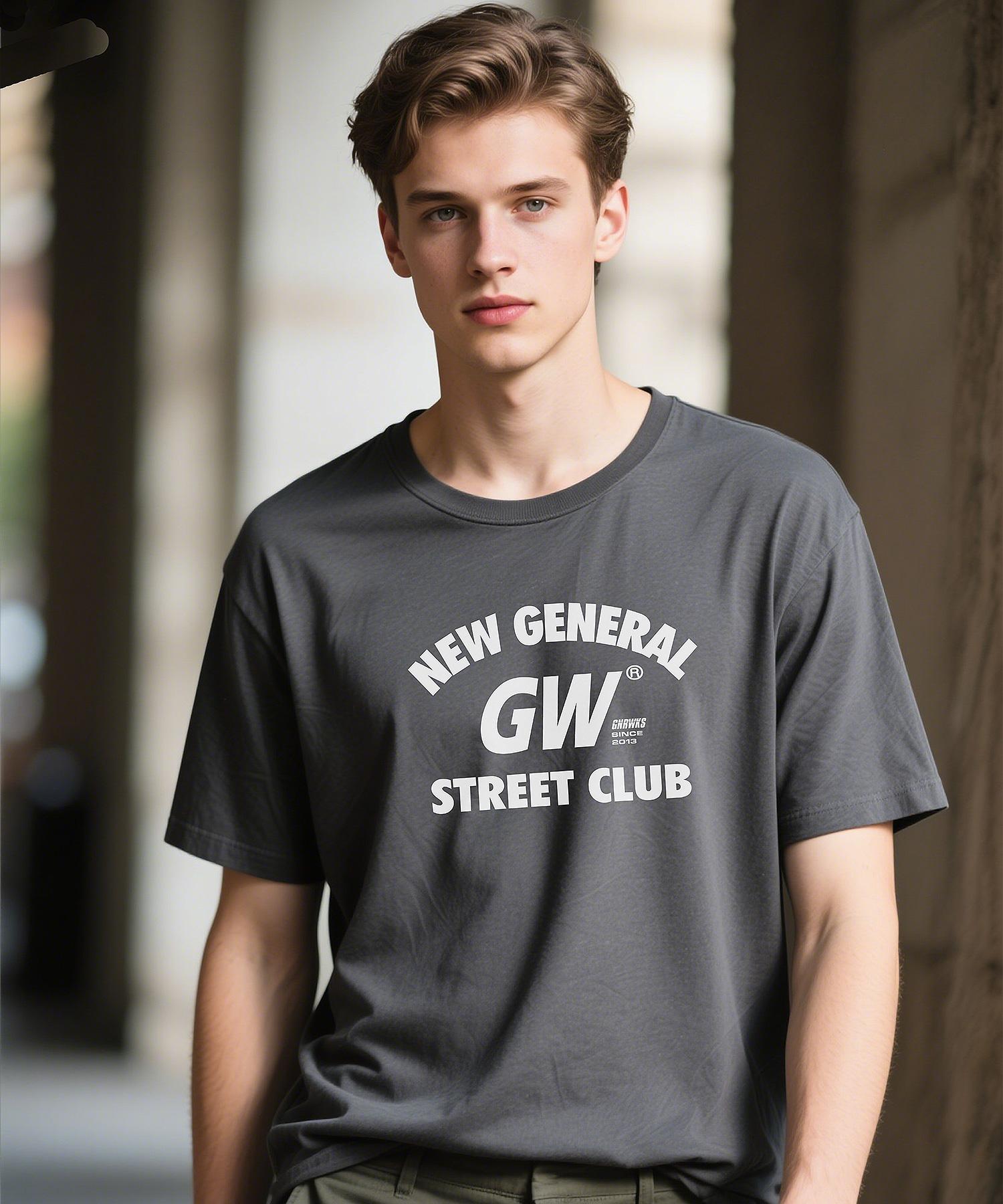Jeneleolwogseu G-25-Ss-725 Printed Short Sleeve T-Shirt_Dark Gray Dark Grey/4Xl