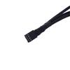 10Pcs 1 to 3 Way Splitter Cable Sleeved 4 Pin PWM Fan Connector Extension Cables
