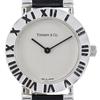 TIFFANY&Co. Atlas Watches S0640 SilverDial Silver925/leather Quartz Analog Display Women Used