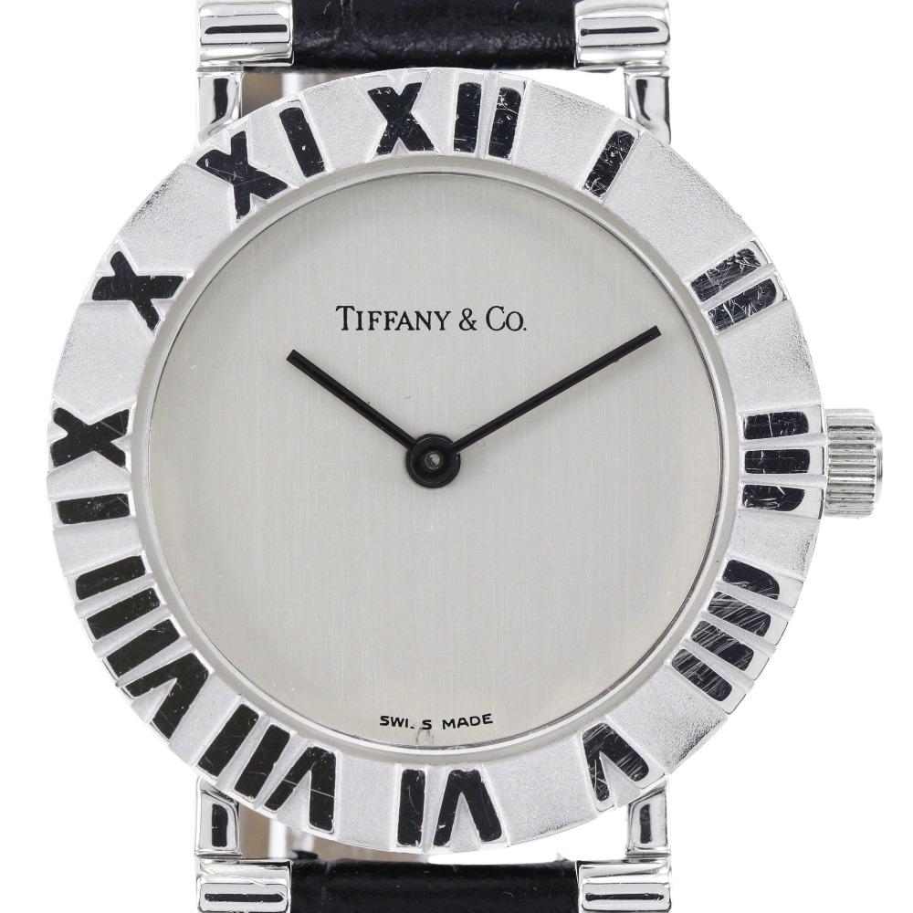 

TIFFANY&Co. Atlas Watches S0640 SilverDial Silver925/leather Quartz Analog display Women Used