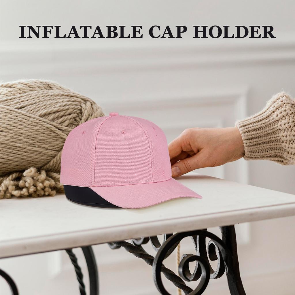 2Pcs Inflatable Hat Stand Cap Holder Organizer Tabletop Hat Display Baseball Caps Storage PVC Plastic Rack Caps Organizer
