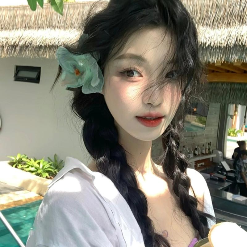 Blumen Haarspange Floral Wunderschöne Orchideen Haarnadel Süße Handgemachte Haarnadel Accessoires für Frauen Foto-Requisiten