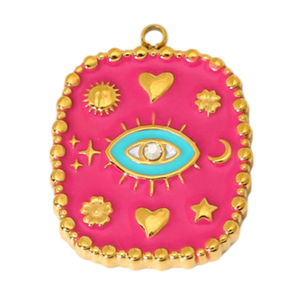 Modern Eye In Hand Designs Heart Shaped Pendant Necklace Stainless Steel 11 Variations Comfortable Fit