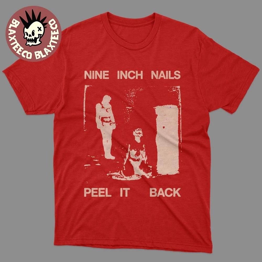 SALE NIN Nine Inch Nails Peel It Back Tour 2026 Merch Red T-Shirt Reprint S-5XL XXL