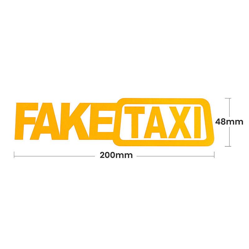 Divertente FALSO TAXI Auto Auto Adesivo FakeTaxi Decalcomania Dell'emblema Vinile Adesivo Universale Per BMW Ford Toyota VW Honda Kia Opel Kia
