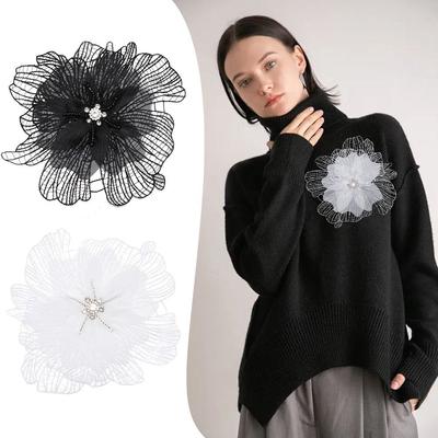 Cloth Fabric Handmade Flower Patches Embroidery Patches  for Clothing Accessories