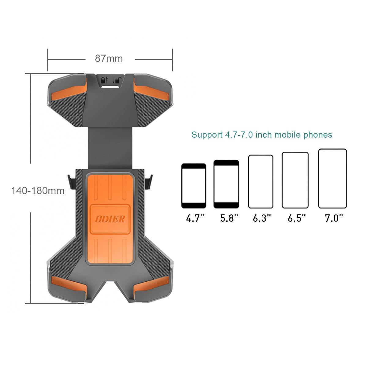 

Universal Bike & Motorcycle Phone Holder - Anti-Shake Adjustable Mount for Secure Riding Navigation чорний