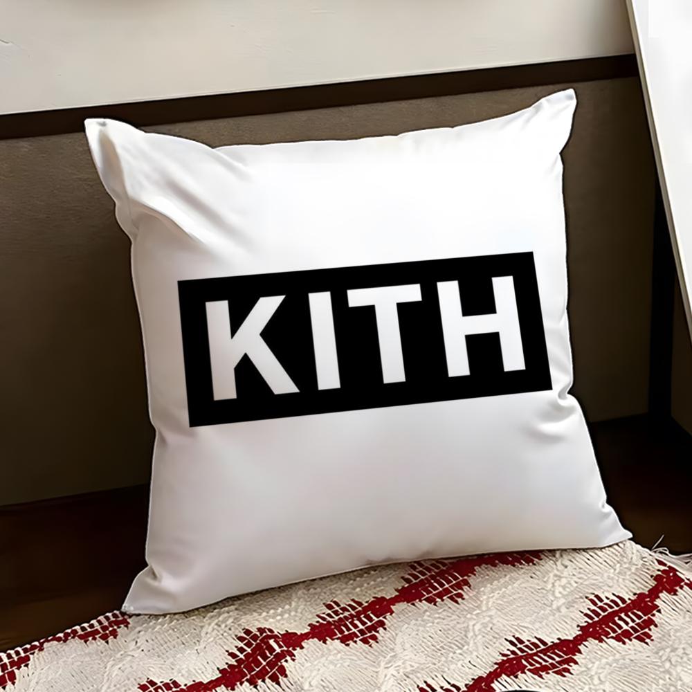 

Classic Logo KKITH Cushion Cover Reversible Soft Durable Pillow Cover Home Car MultiScene Use for Daily Comfort 30X30cm
