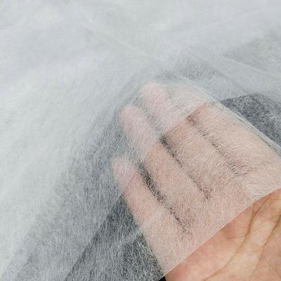 Width 100cm White Black Lightweight Non-Woven Fusible Interlining Fabric Apparel Sewing DIY Accessory