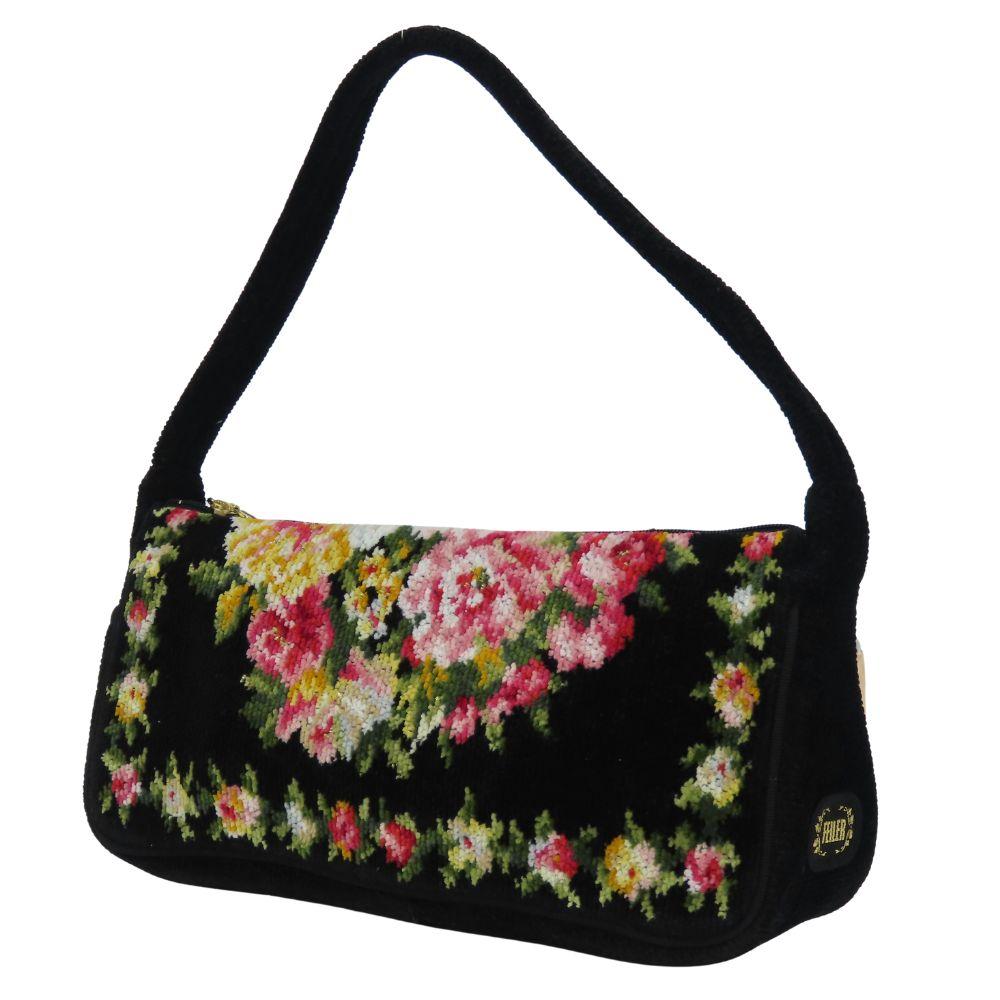 Gebrauchte FEILER Handtasche Flor schwarz mehrfarbig Floral