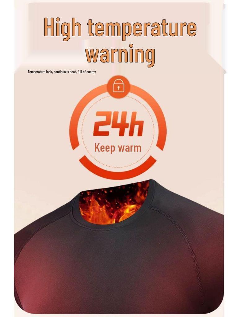 Fato de Esqui Masculino de Secagem Rápida: Camada Base Térmica de Veludo Plus para Inverno, Alta Elasticidade, Compressão que Absorve o Suor para Esportes ao Ar Livre.