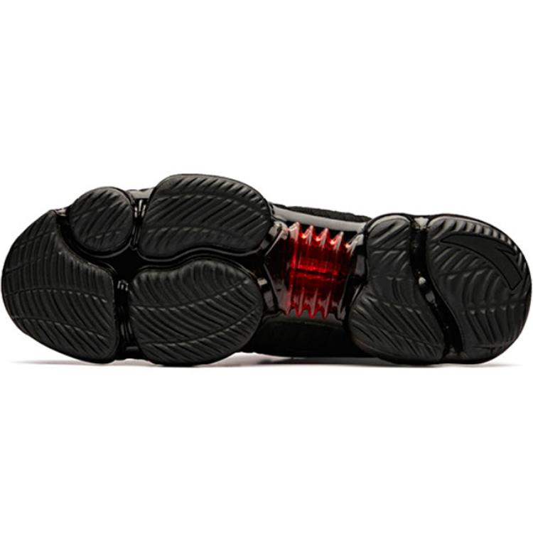 New Anta SEEED Slip Resistant, Abrasion Resistant, Lightweight High top Performance Basketball Shoes Men's Black Red 91831139-8