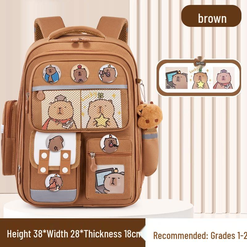 Kuromi Kids' School Backpack: Large Capacity, Spine Protection, Ages 6-12, Grades 1-6