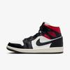 (W) Jordan 1 Mid Black Gym Red BQ6472-061