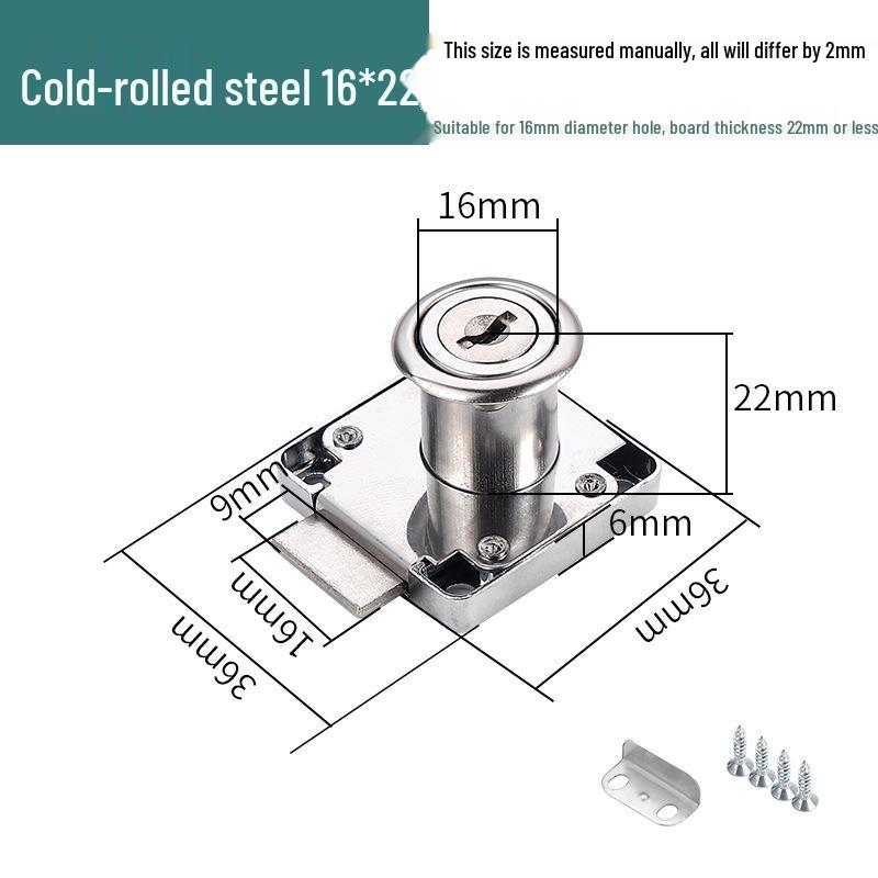 Zinc Alloy Cabinet & Drawer Cam Lock for Double Doors