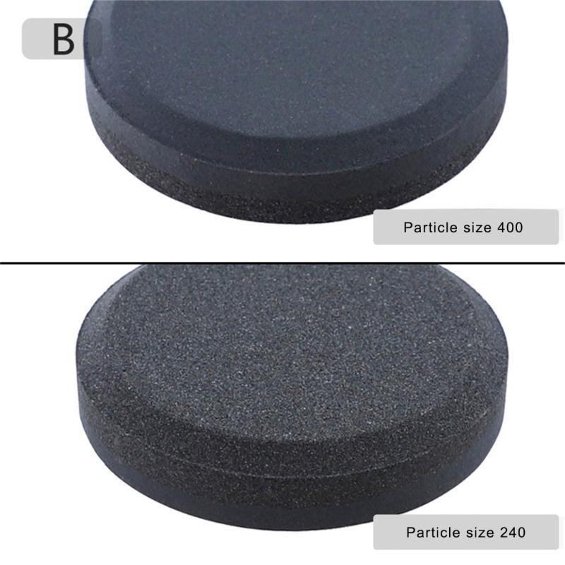 Double Side Abrasive Sharpener For Cutter Scissors Tool Ergonomic Round Design Durable Corundum & Silicon Carbide