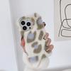 Moskado Fashion Leopard Print Pattern Plush Phone Case For Iphone 14 11 12 13 Pro Max X Xr Xs Max 7 8 14plus Soft Tpu Back Cover