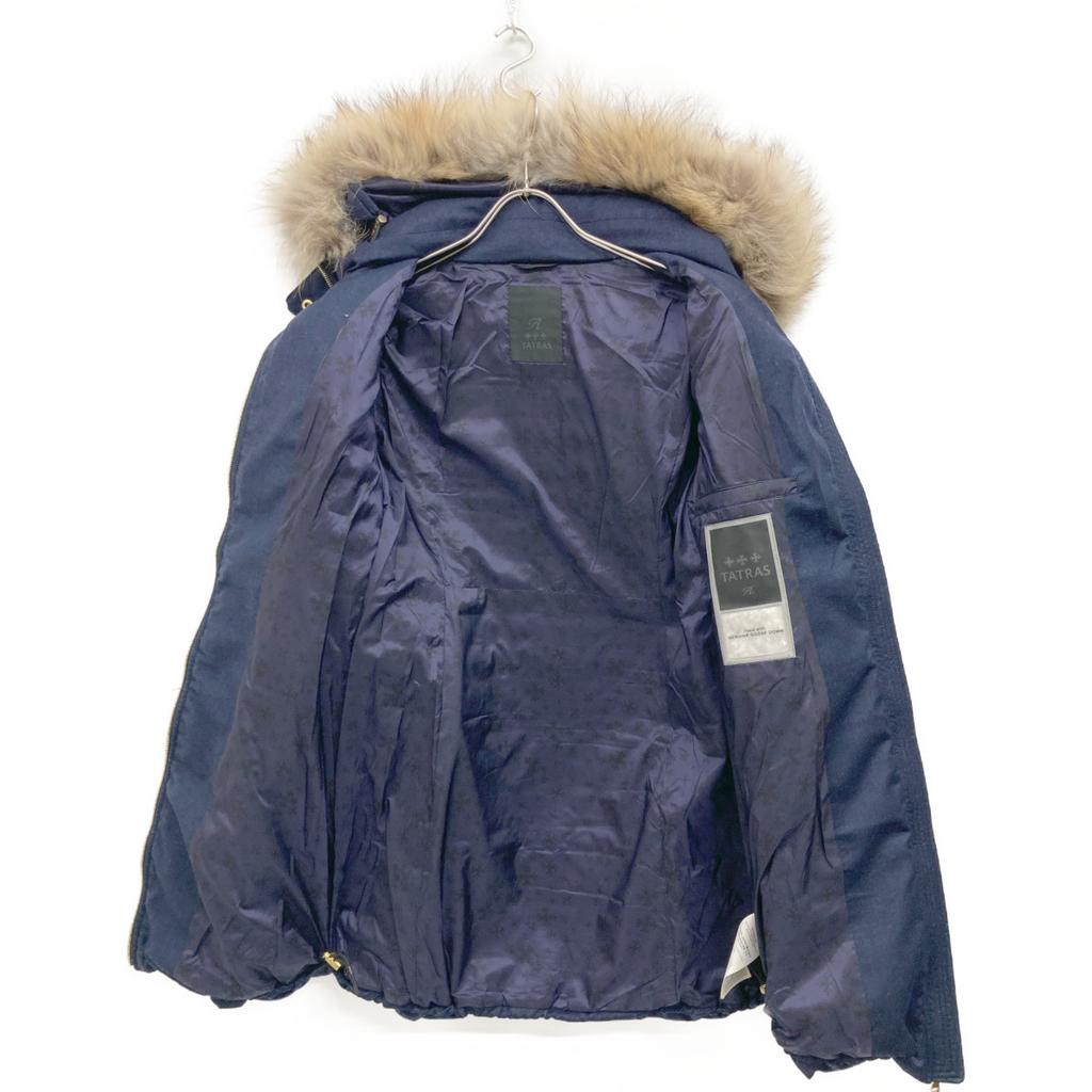 TATRAS LTA20A4581 Navy Wool Long Down Coat coat 1 NavyUsed