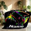 Custom Name Personalized American singer Print Blanket, Home Decor, Bedroom, Sofa, Camping, Couch, Gifts for Birthday Christmas