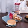 Airtight Bread Storage Container Plastic Loaf Bread Box With Lid, Fresh Sandwich Bread Keeper, Compact Countertop Dispenser