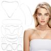 18 PCS Wrinkle Patches, Neck Forehead Face Mask Forehead Neck Fine Line Pads Reusable Silicone Patches Anti-Aging Tightening Pad for Women Beauty