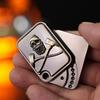 Magnetic Push Coin Fidget Mechanical Slider Metal Ratchet Wheel Pushing Card EDC Stress Relief Sensory Toy Adults Anti Anxiety