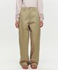 Hoite Curve Line Wide Pants (Beige)