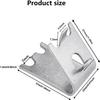 16 Pack 1.5mm Stainless Steel Freezer Shelf Fixing Clip  Suitable for Refrigerators  Freezers  Etc.  Silver