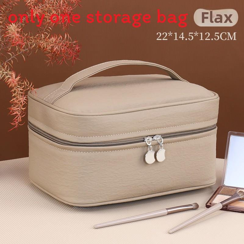 Light Luxury Twoinone Mother Daughter Makeup Bag With Pu Material For Travel And Home Storage