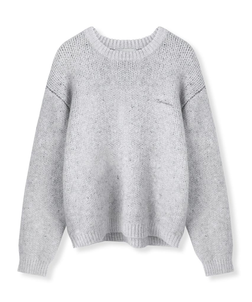 AVANDRESS Heather Brush Round Knit_4Colors