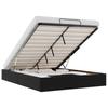 Ottoman Bed without Mattress Black 140x190 cm Faux Leather