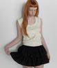 Lense Scoop Neck Rivet Sleeveless Knit Ivory