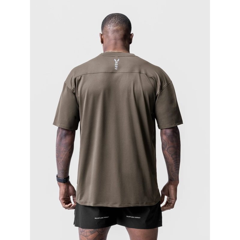 ASRV Men Loose Plus Size Short Sleeve Round Neck T-Shirt