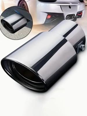 Universelle Auto Heckmodifikationsteile Schwarz Edelstahl Remus Titan Auspuffspitze Rund Schwarz Endrohr Autozubehör