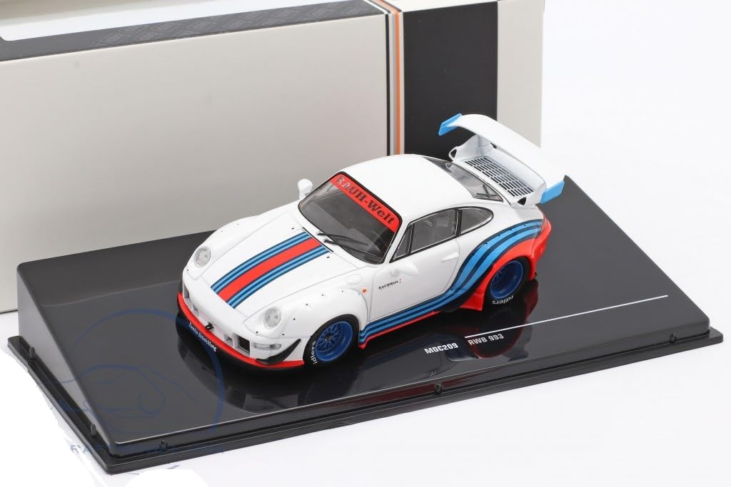 Ixo Porsche Miniature Car 1/43 911 (993) RWB Rauh-Welt Martini