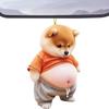Chubby Cat Dog Animal Car Decoration Acrylic 2D Car Accessories Rearview Mirror Hanging Auto
