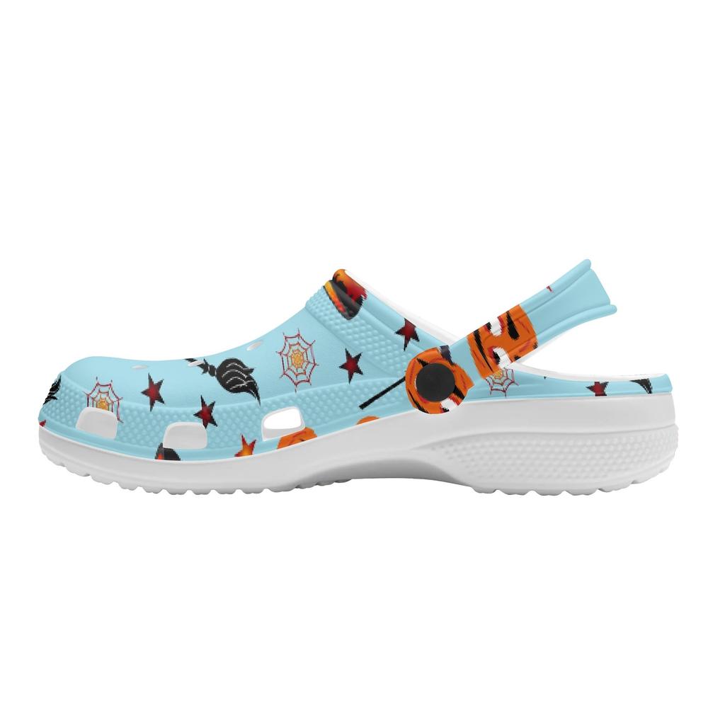 Color Print EVA Outdoor Clogs Unisex Lightweight Ventilated Slip On Summer Use Outdoor Garden Home Beach Daily Shoes Home Use