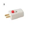 New 2 Prong Electric Power Plug With On Off Switch And Thick Pure Copper Pins 10A 250V For Home Office Daily Use