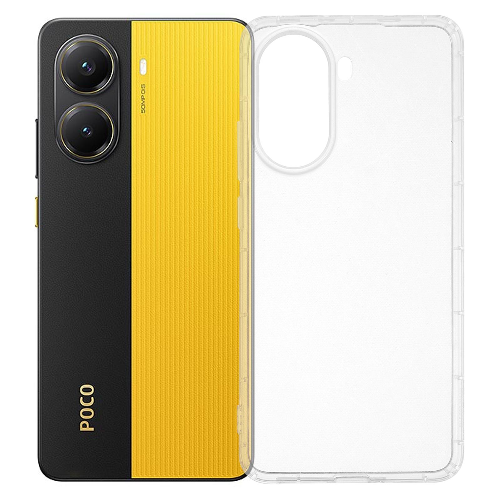 

Для Xiaomi Poco X7 Pro 5G Чохол Прозорий ТПУ Задня кришка телефону Захист подушками безпеки As Shown A