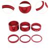 6Pcs Mountain Road Bike Headset Spacer Bikes Headset Stem Spacer for 1 1/8 Inch Bike Accessories Sturdy Headset Mount Spacer