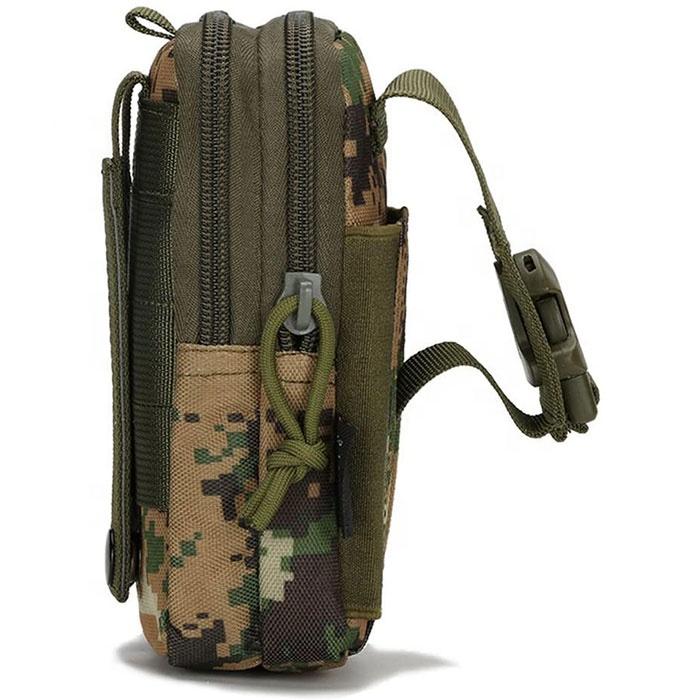 AYPPRO Tactical Camouflage Waist Bag Mobile Phone Saddlebag for Hiking Riding Camp Convenient Mobile Access