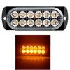 12 Led Strobe Side Warning Light Strobe Flashing Lightbar Car Truck Beacon Lamp Amber Yellow White Traffic Light 12V - 24V