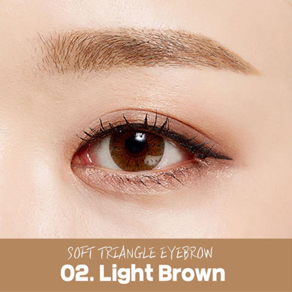 CORINGCO Augenbrauenstift, Makeup Brow Stylist Definer, füllt spärliche Bereiche auf, langanhaltend, weiche dreieckige Augenbraue
